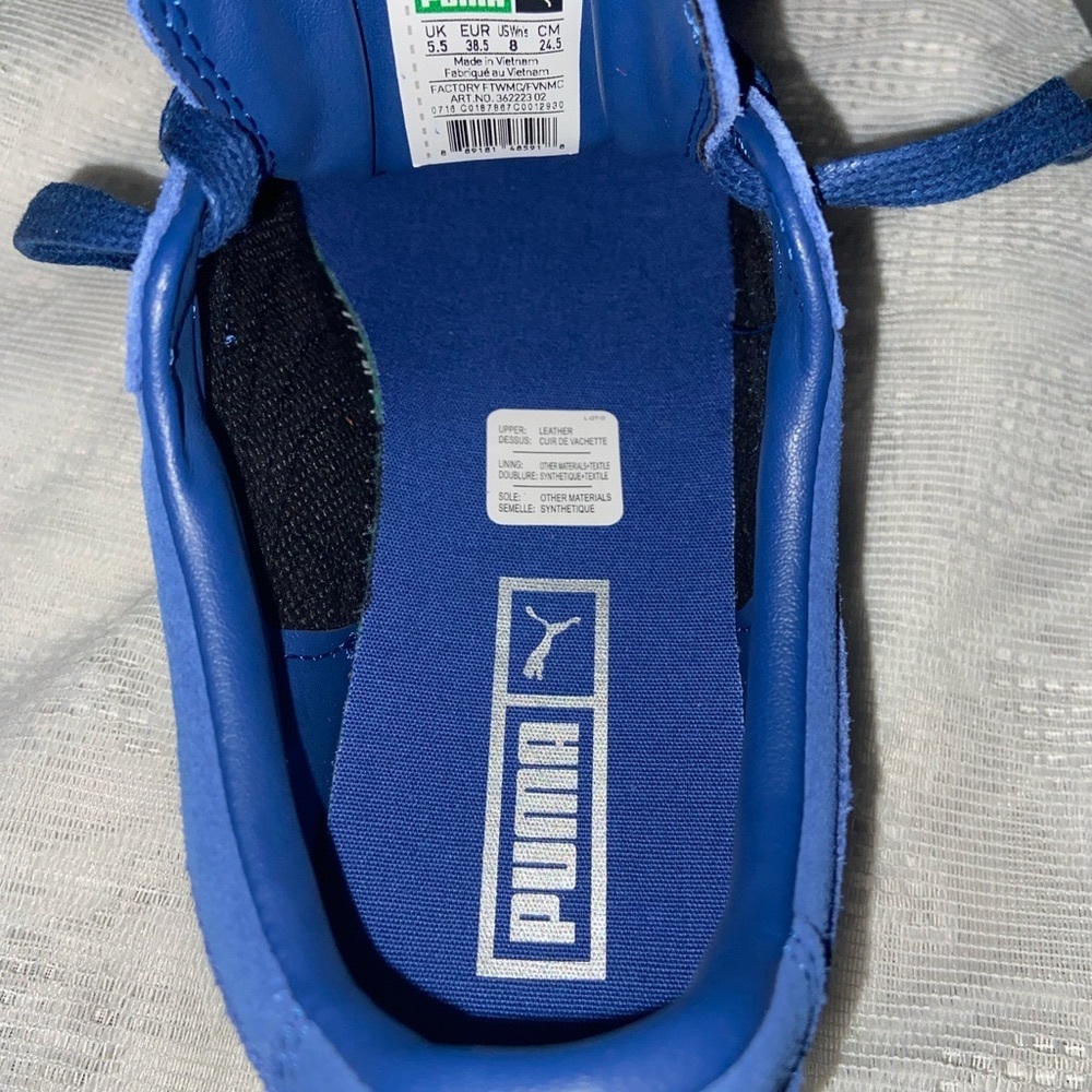 Puma Platform  gift 🎁 easy, sneakers, suede blue gift someone you love or you ! - Picture 7 of 9